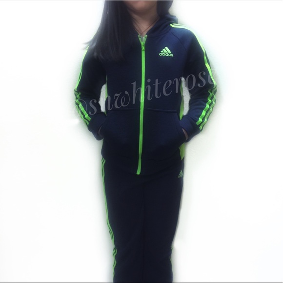 green adidas sweat suit